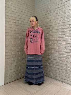 「HYSTERIC GLAMOUR（ヒステリックグラマー）のアイテム（パーカー）」を使った、shi0ri68さん（レディース・155cm）の秋コーディネート