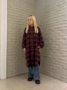「HYSTERIC GLAMOUR（ヒステリックグラマー）のアイテム（ワンピース/ドレス）」を使った、shi0ri68さん（レディース・155cm）の秋コーディネート