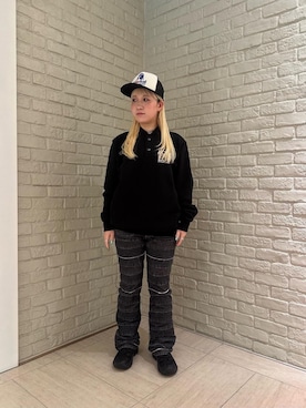 「HYSTERIC GLAMOUR（ヒステリックグラマー）のアイテム（デニムパンツ）」を使った、shi0ri68さん（レディース・155cm）の秋コーディネート