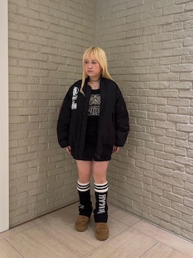 「アイテム（スリッポン）」を使った、shi0ri68さん（レディース・155cm）の秋コーディネート