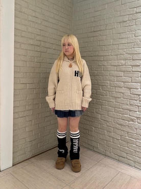 「HYSTERIC GLAMOUR（ヒステリックグラマー）のアイテム」を使った、shi0ri68さん（レディース・155cm）の秋コーディネート
