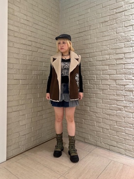 「HYSTERIC GLAMOUR（ヒステリックグラマー）のアイテム」を使った、shi0ri68さん（レディース・155cm）の秋コーディネート