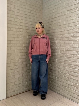 「HYSTERIC GLAMOUR（ヒステリックグラマー）のYOU PAY ネックレス（ネックレス、シルバー系）」を使った、shi0ri68さん（レディース）の春コーディネート