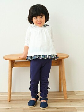 「sense of wonder（センスオブワンダー）のアイテム（レッグウェア）」を使った、kladskap　クレードスコープさん（キッズ・89cm）の春コーディネート