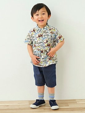 「sense of wonder（センスオブワンダー）のアイテム（レッグウェア）」を使った、kladskap　クレードスコープさん（キッズ・92cm）の春コーディネート