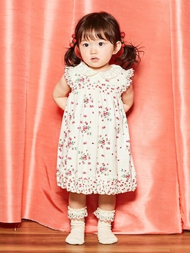 「sense of wonder（センスオブワンダー）のアイテム（ワンピース）」を使った、kladskap　クレードスコープさん（キッズ・82cm）の春コーディネート