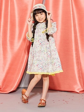 「sense of wonder」｜「アイテム（ワンピース/ドレス）」を使った、kladskap　クレードスコープさん（キッズ・122cm）の春コーディネート