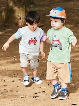 kladskap　クレードスコープさん（キッズ・90cm）の春コーディネート