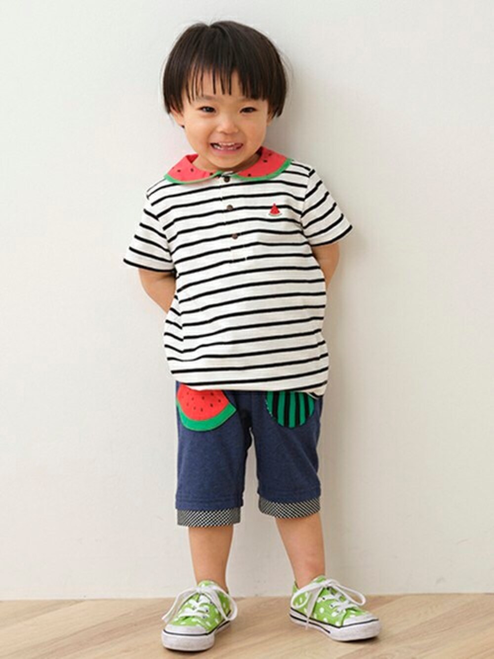 baby cheer 90 スイカTシャツ&レギンス セットアップ babycheer_2025 Summer Collection スイカモチーフアイテム
