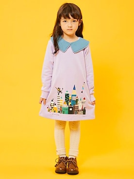 「kladskap（クレードスコープ）のアイテム（ワンピース/ドレス）」を使った、kladskap　クレードスコープさん（キッズ・91cm）の冬コーディネート