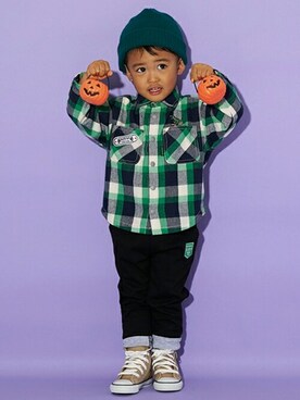 kladskap　クレードスコープさん（キッズ・92cm）の秋コーディネート