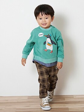 kladskap　クレードスコープさん（キッズ・89cm）の秋コーディネート