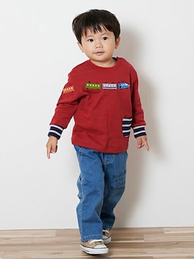 kladskap　クレードスコープさん（キッズ・89cm）の秋コーディネート