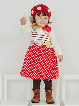 kladskap　クレードスコープさん（キッズ・89cm）の秋コーディネート