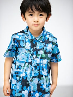 「sense of wonder（センスオブワンダー）のアイテム（トップス）」を使った、kladskap　クレードスコープさん（キッズ・107cm）の春コーディネート