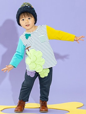 kladskap　クレードスコープさん（キッズ・92cm）の秋コーディネート