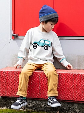 kladskap　クレードスコープさん（キッズ・108cm）の秋コーディネート