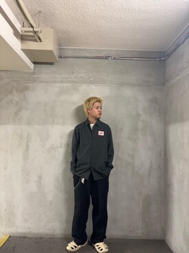 「HYSTERIC GLAMOUR（ヒステリックグラマー）のSOUND VIBRATION エンジニアシャツ（シャツ/ブラウス、グレー系）」を使った、taichiさん（メンズ・174cm）の夏コーディネート
