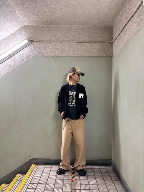 ワイドデニムパンツ