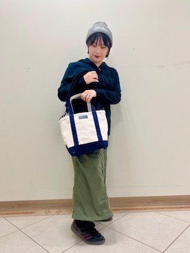 「BeanOutsider」｜「アイテム（パーカー）」を使った、nanamiさん（レディース・152cm）の秋コーディネート
