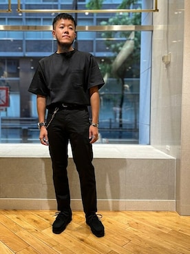 「アイテム（その他シューズ）」を使った、茂泉さん（メンズ・172cm）の夏コーディネート