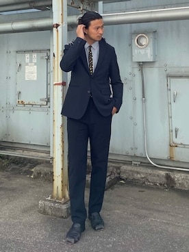 「＃テーラードジャケット」｜SHINさん（メンズ・179cm）の春コーディネート