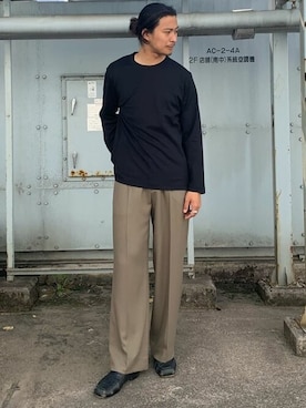 「#新作」｜SHINさん（メンズ・179cm）の春コーディネート