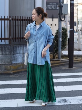 「JOURNAL STANDARD（ジャーナルスタンダード）のアイテム（タンクトップ）」を使った、SANGUさん（レディース・160cm）の春コーディネート