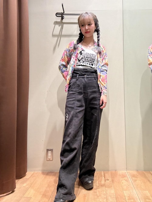 ヒステリックグラマー チビT ロンＴ レディース HYSTERIC GLAMOUR（ヒステリックグラマー）の「BLACK CAT WOMAN