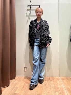 「HYSTERIC GLAMOUR（ヒステリックグラマー）のアイテム（その他アウター）」を使った、hzktoさん（レディース・161cm）の秋コーディネート