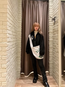 「HYSTERIC GLAMOUR（ヒステリックグラマー）のアイテム（その他アウター）」を使った、hzktoさん（レディース・161cm）の秋コーディネート