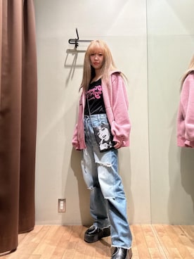 「HYSTERIC GLAMOUR（ヒステリックグラマー）のアイテム（その他アウター）」を使った、hzktoさん（レディース・161cm）の秋コーディネート