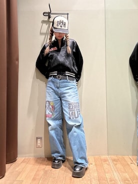 SEE NO EVIL スタッズメッシュキャップを使った人気ファッション