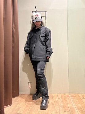 「HYSTERIC GLAMOUR（ヒステリックグラマー）のアイテム（その他アウター）」を使った、hzktoさん（レディース・161cm）の冬コーディネート