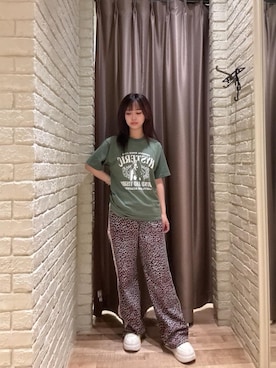 「HYSTERIC GLAMOUR（ヒステリックグラマー）のLADYLAND ACADEMY Tシャツ（Tシャツ/カットソー）」を使った、hzktoさん（レディース・161cm）の夏コーディネート