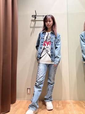 「HYSTERIC GLAMOUR（ヒステリックグラマー）のアイテム（タンクトップ）」を使った、hzktoさん（レディース・161cm）の秋コーディネート