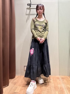「HYSTERIC GLAMOUR（ヒステリックグラマー）のアイテム」を使った、hzktoさん（レディース・161cm）の秋コーディネート