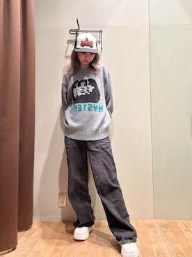 「HYSTERIC GLAMOUR（ヒステリックグラマー）のアイテム」を使った、hzktoさん（レディース・161cm）の秋コーディネート