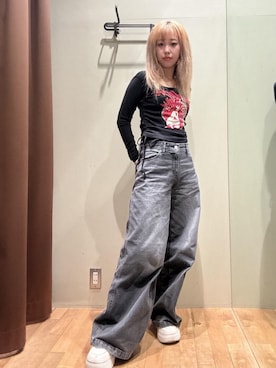「HYSTERIC GLAMOUR（ヒステリックグラマー）のアイテム」を使った、hzktoさん（レディース・161cm）の秋コーディネート