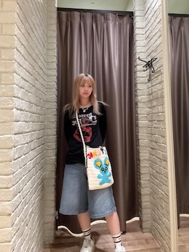 「HYSTERIC GLAMOUR（ヒステリックグラマー）のアイテム（ショルダーバッグ）」を使った、hzktoさん（レディース・161cm）の秋コーディネート