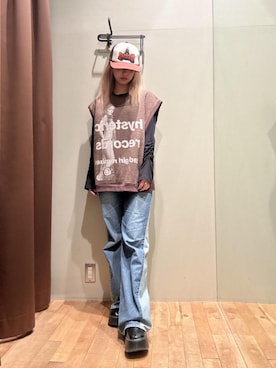 HYSTERIC GLAMOURのキャップ（ブラウン系）を使った人気