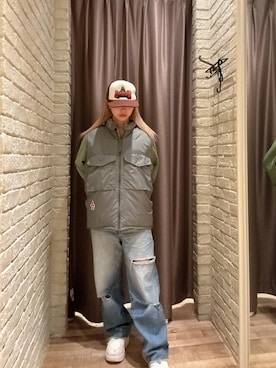 「HYSTERIC GLAMOUR（ヒステリックグラマー）のアイテム（パーカー）」を使った、hzktoさん（レディース・161cm）の秋コーディネート