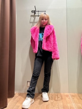 「HYSTERIC GLAMOUR（ヒステリックグラマー）のアイテム（ブルゾン）」を使った、hzktoさん（レディース・161cm）の秋コーディネート