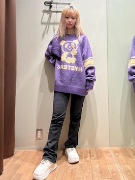 「HYSTERIC GLAMOUR（ヒステリックグラマー）のアイテム」を使った、hzktoさん（レディース・161cm）の秋コーディネート