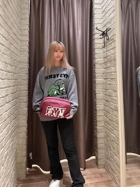 「アイテム（ポーチ）」を使った、hzktoさん（レディース・161cm）の秋コーディネート