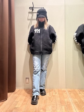 「HYSTERIC GLAMOUR（ヒステリックグラマー）のアイテム」を使った、hzktoさん（レディース・161cm）の秋コーディネート