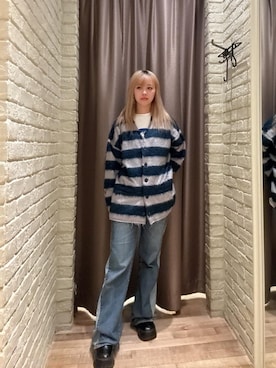 「HYSTERIC GLAMOUR（ヒステリックグラマー）のアイテム（デニムパンツ）」を使った、hzktoさん（レディース・161cm）の秋コーディネート