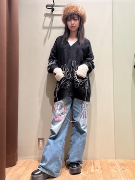 「アイテム（手袋）」を使った、hzktoさん（レディース・161cm）の秋コーディネート