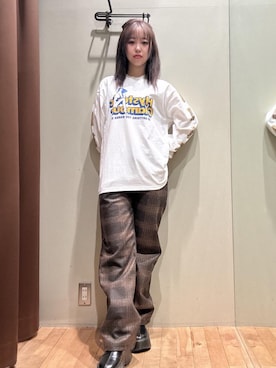 「HYSTERIC GLAMOUR（ヒステリックグラマー）のアイテム」を使った、hzktoさん（レディース・161cm）の秋コーディネート