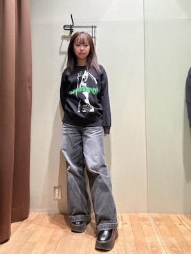 「HYSTERIC GLAMOUR（ヒステリックグラマー）のアイテム」を使った、hzktoさん（レディース・161cm）の秋コーディネート